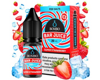 Super Strawberry Ice 10ml - Bar Juice by Bombo